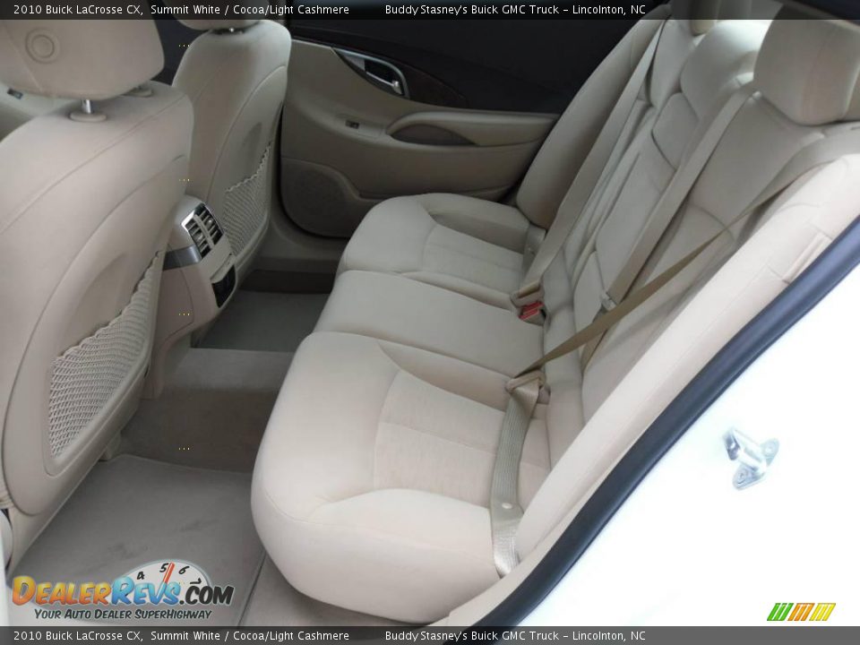 2010 Buick LaCrosse CX Summit White / Cocoa/Light Cashmere Photo #11