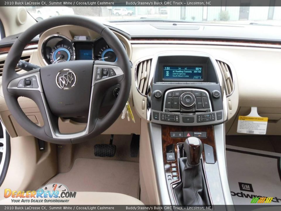 2010 Buick LaCrosse CX Summit White / Cocoa/Light Cashmere Photo #12