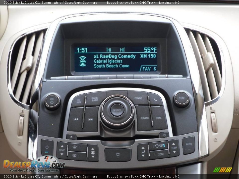 2010 Buick LaCrosse CX Summit White / Cocoa/Light Cashmere Photo #13