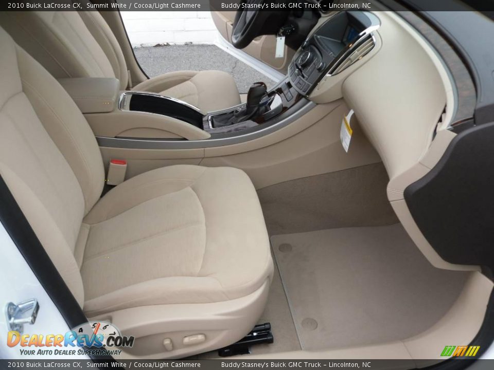 2010 Buick LaCrosse CX Summit White / Cocoa/Light Cashmere Photo #17