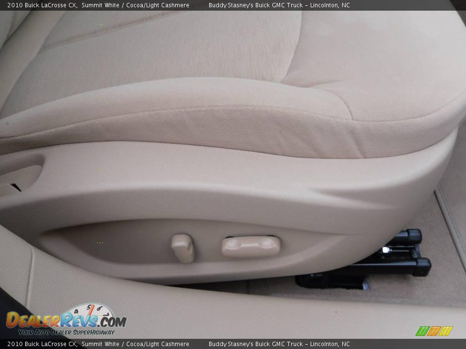 2010 Buick LaCrosse CX Summit White / Cocoa/Light Cashmere Photo #18