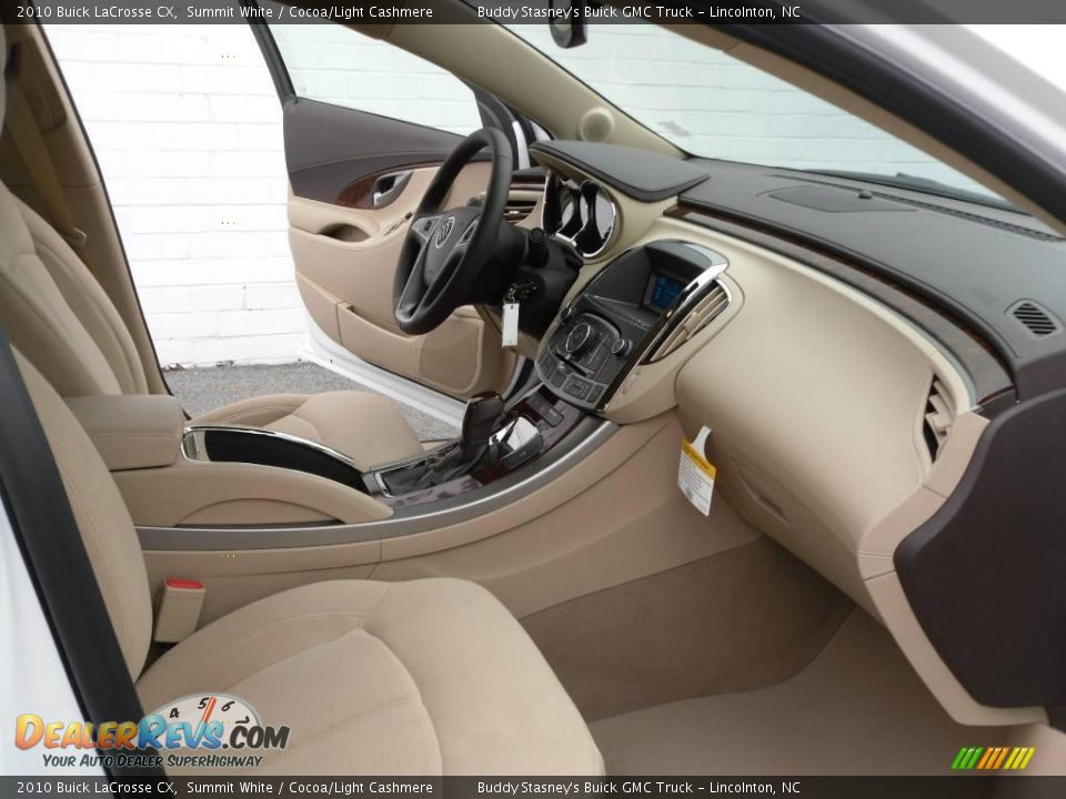 2010 Buick LaCrosse CX Summit White / Cocoa/Light Cashmere Photo #19