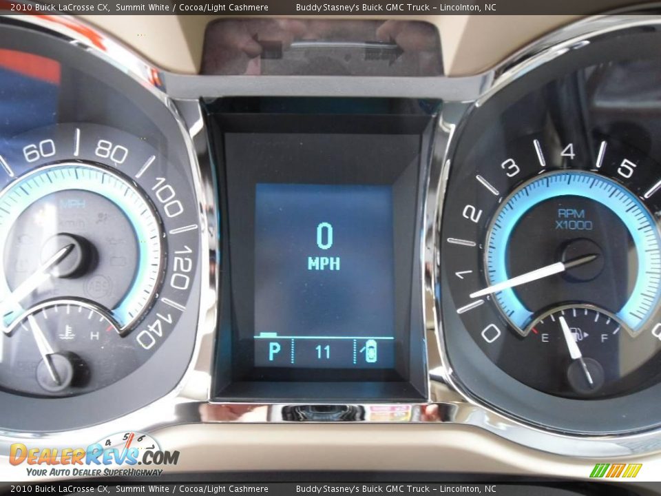 2010 Buick LaCrosse CX Summit White / Cocoa/Light Cashmere Photo #23