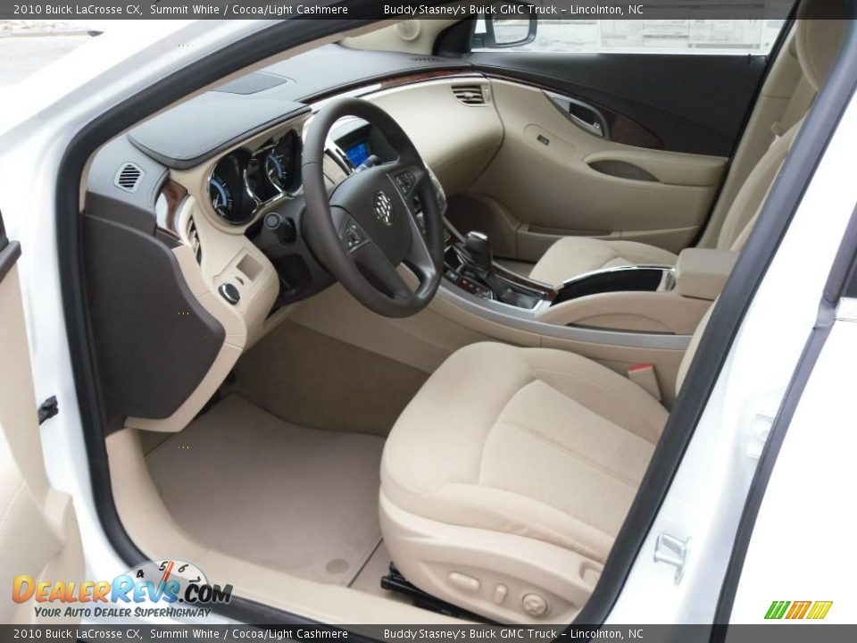 2010 Buick LaCrosse CX Summit White / Cocoa/Light Cashmere Photo #24