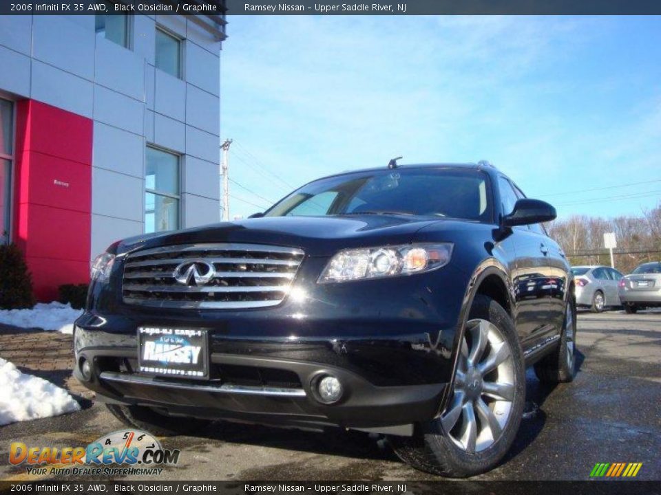 2006 Infiniti FX 35 AWD Black Obsidian / Graphite Photo #3
