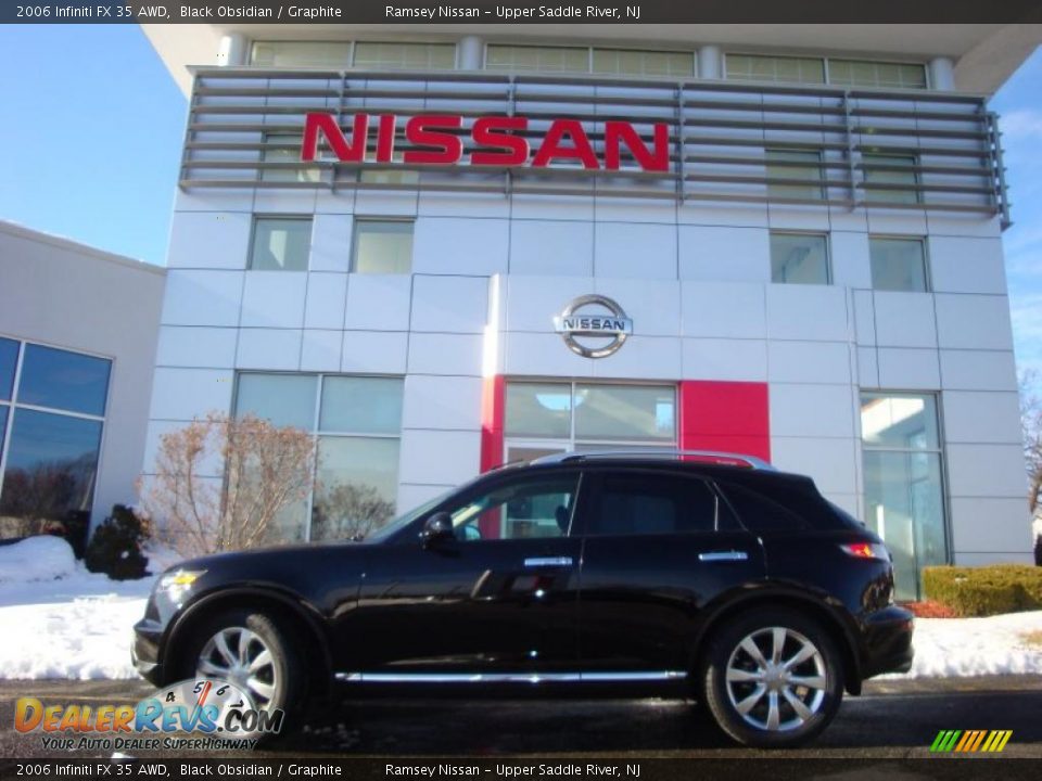2006 Infiniti FX 35 AWD Black Obsidian / Graphite Photo #6