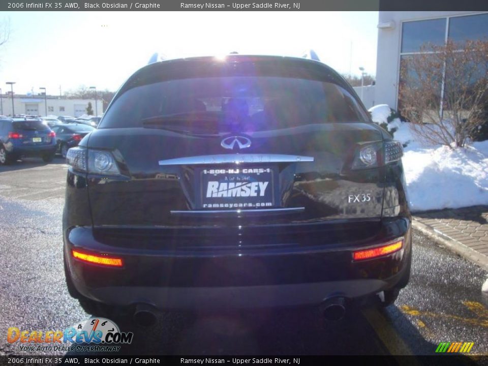 2006 Infiniti FX 35 AWD Black Obsidian / Graphite Photo #9