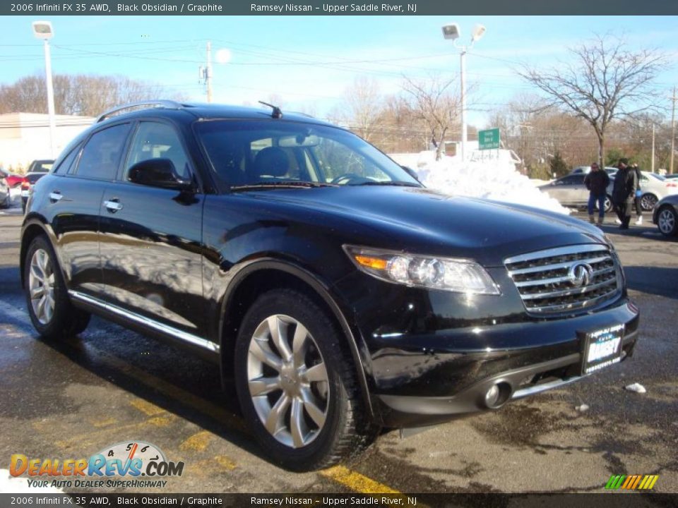 2006 Infiniti FX 35 AWD Black Obsidian / Graphite Photo #13