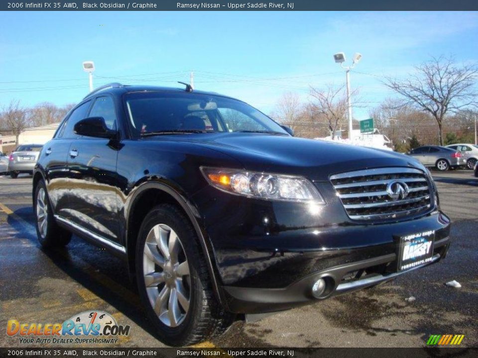 2006 Infiniti FX 35 AWD Black Obsidian / Graphite Photo #14