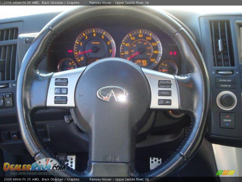 2006 Infiniti FX 35 AWD Black Obsidian / Graphite Photo #35