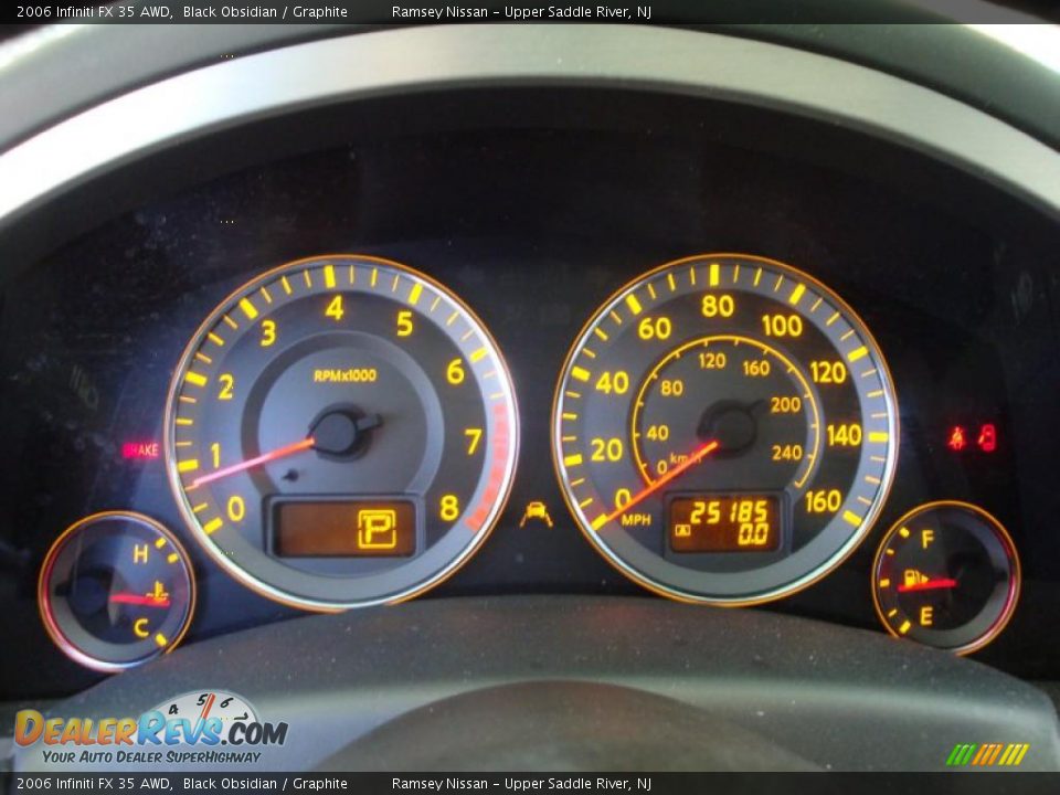 2006 Infiniti FX 35 AWD Black Obsidian / Graphite Photo #36