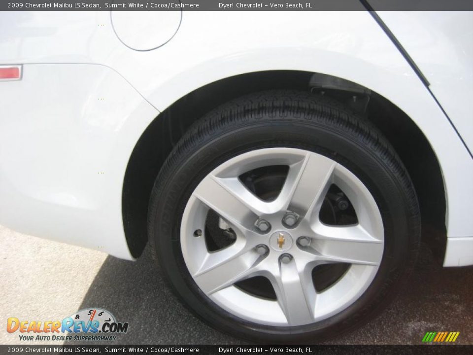 2009 Chevrolet Malibu LS Sedan Summit White / Cocoa/Cashmere Photo #13