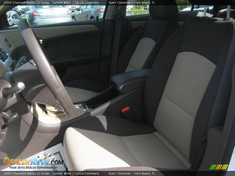 2009 Chevrolet Malibu LS Sedan Summit White / Cocoa/Cashmere Photo #15
