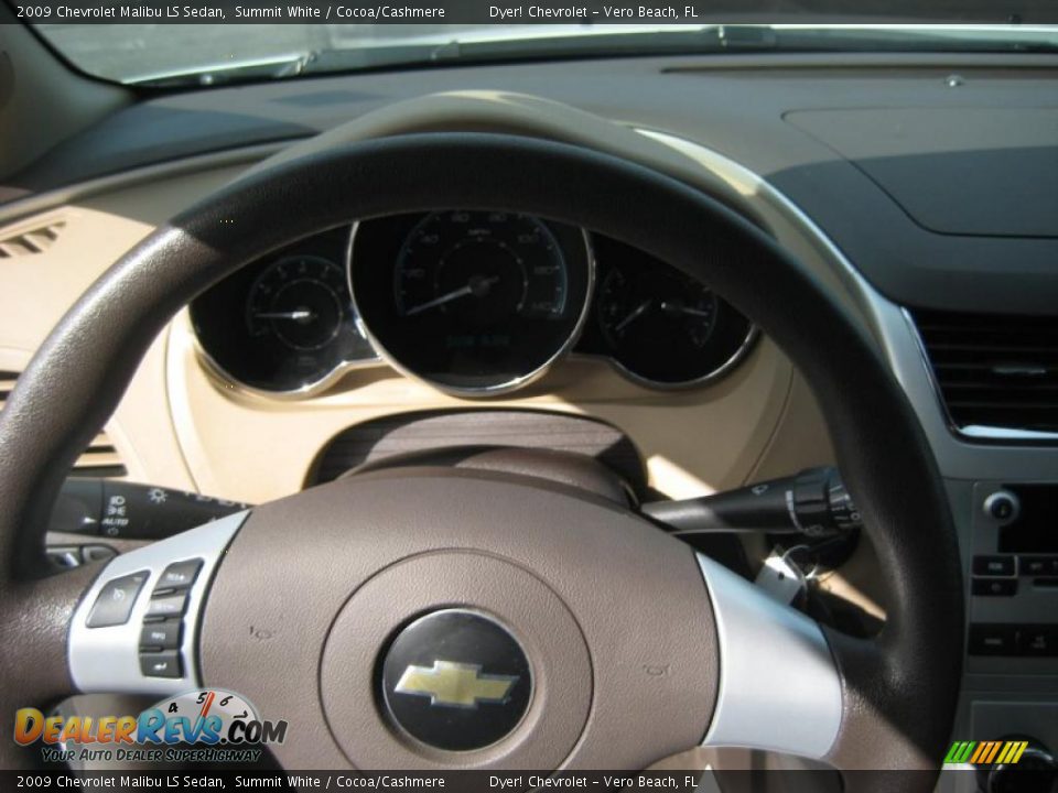2009 Chevrolet Malibu LS Sedan Summit White / Cocoa/Cashmere Photo #16