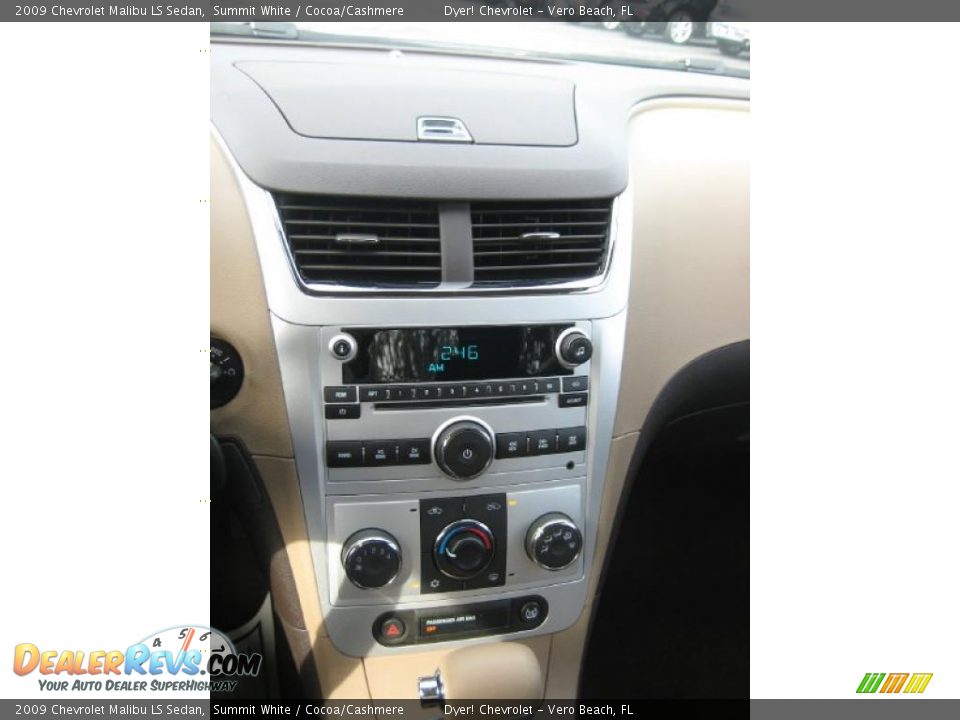 2009 Chevrolet Malibu LS Sedan Summit White / Cocoa/Cashmere Photo #19