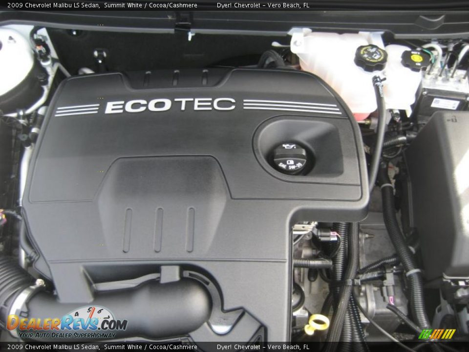 2009 Chevrolet Malibu LS Sedan Summit White / Cocoa/Cashmere Photo #26