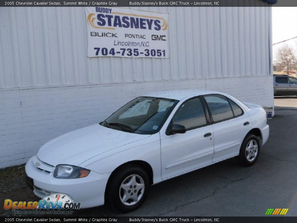 2005 Chevrolet Cavalier Sedan Summit White / Graphite Gray Photo #1