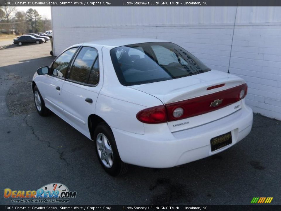 2005 Chevrolet Cavalier Sedan Summit White / Graphite Gray Photo #2