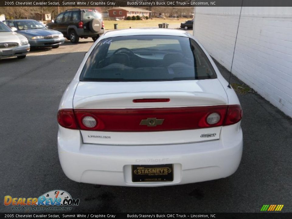 2005 Chevrolet Cavalier Sedan Summit White / Graphite Gray Photo #3