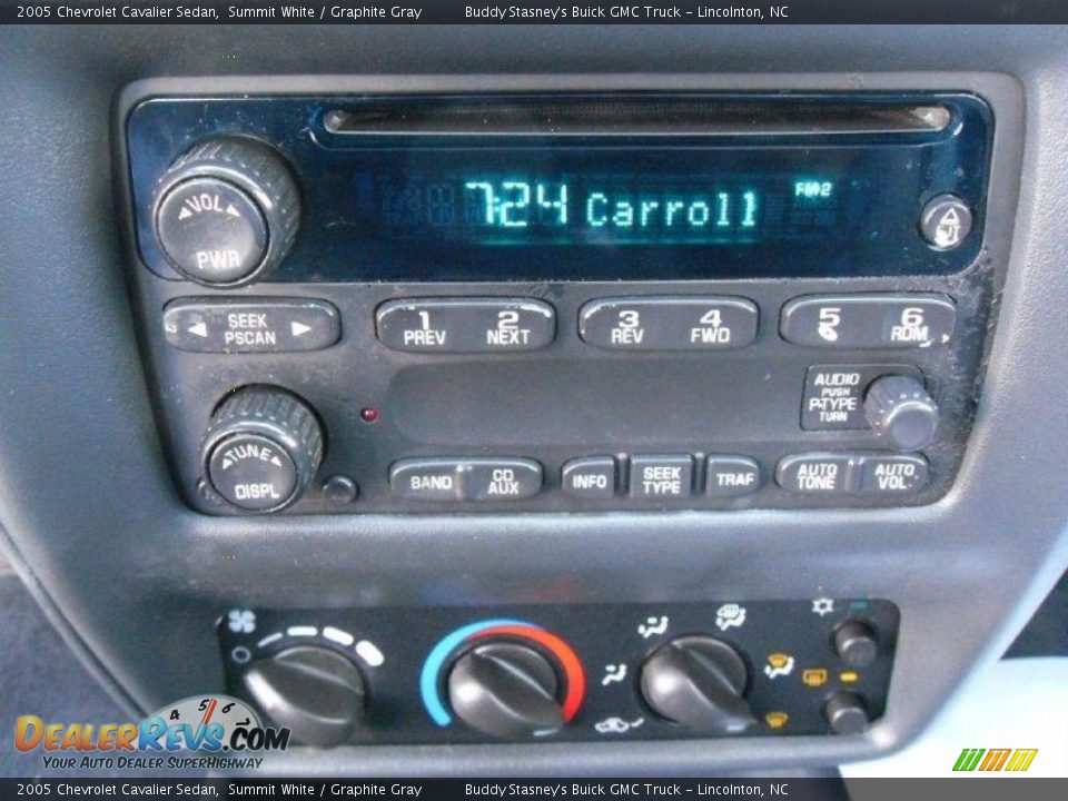 2005 Chevrolet Cavalier Sedan Summit White / Graphite Gray Photo #23