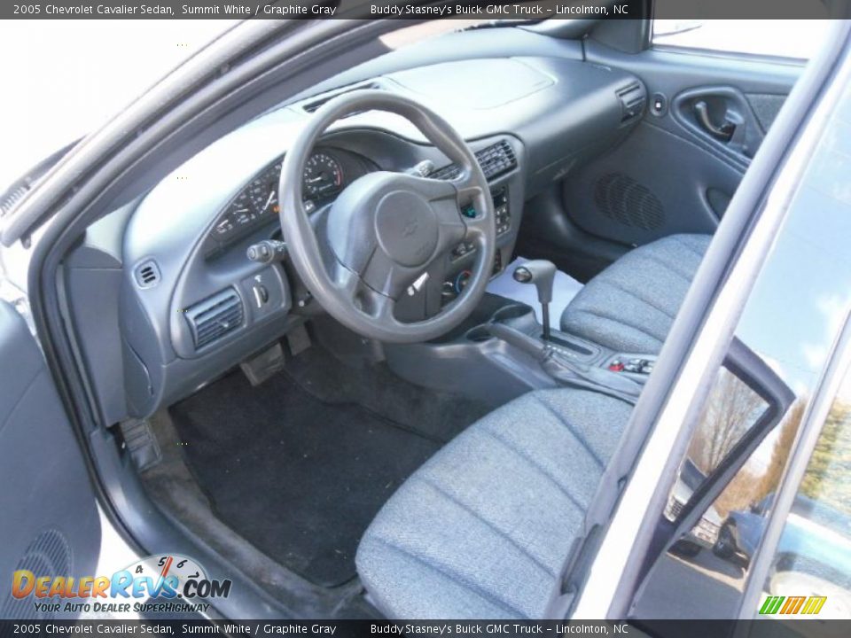 2005 Chevrolet Cavalier Sedan Summit White / Graphite Gray Photo #25