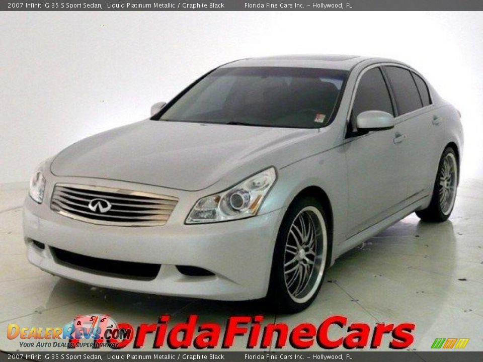 2007 Infiniti G 35 S Sport Sedan Liquid Platinum Metallic / Graphite Black Photo #1