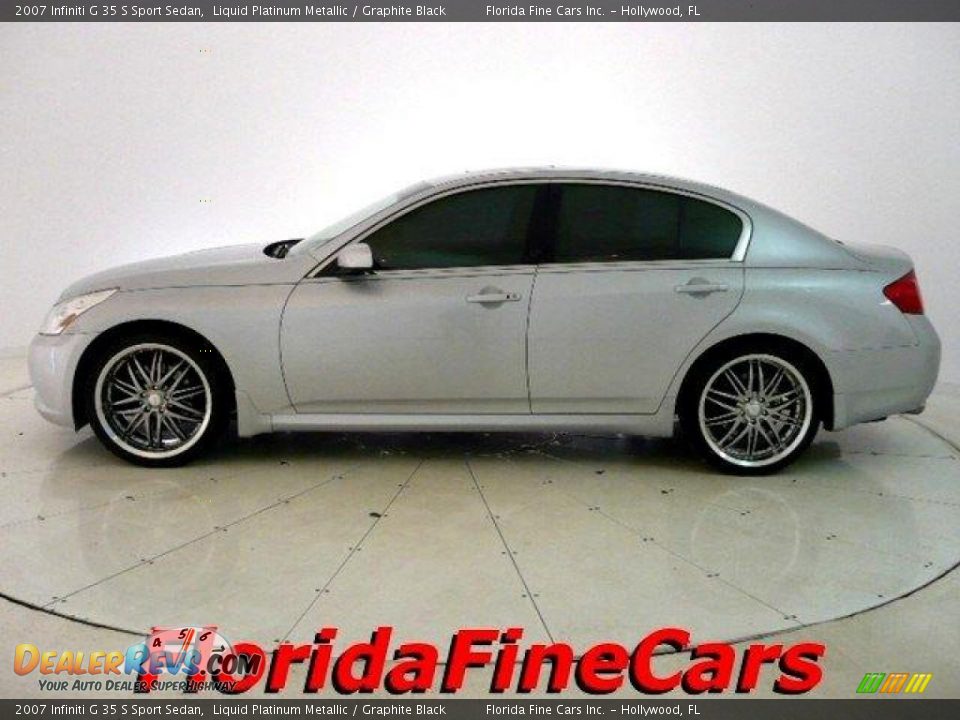 2007 Infiniti G 35 S Sport Sedan Liquid Platinum Metallic / Graphite Black Photo #3