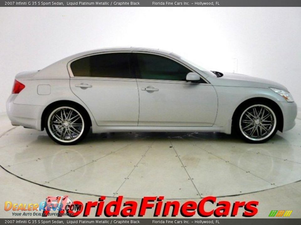 2007 Infiniti G 35 S Sport Sedan Liquid Platinum Metallic / Graphite Black Photo #4