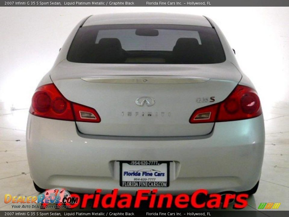 2007 Infiniti G 35 S Sport Sedan Liquid Platinum Metallic / Graphite Black Photo #6