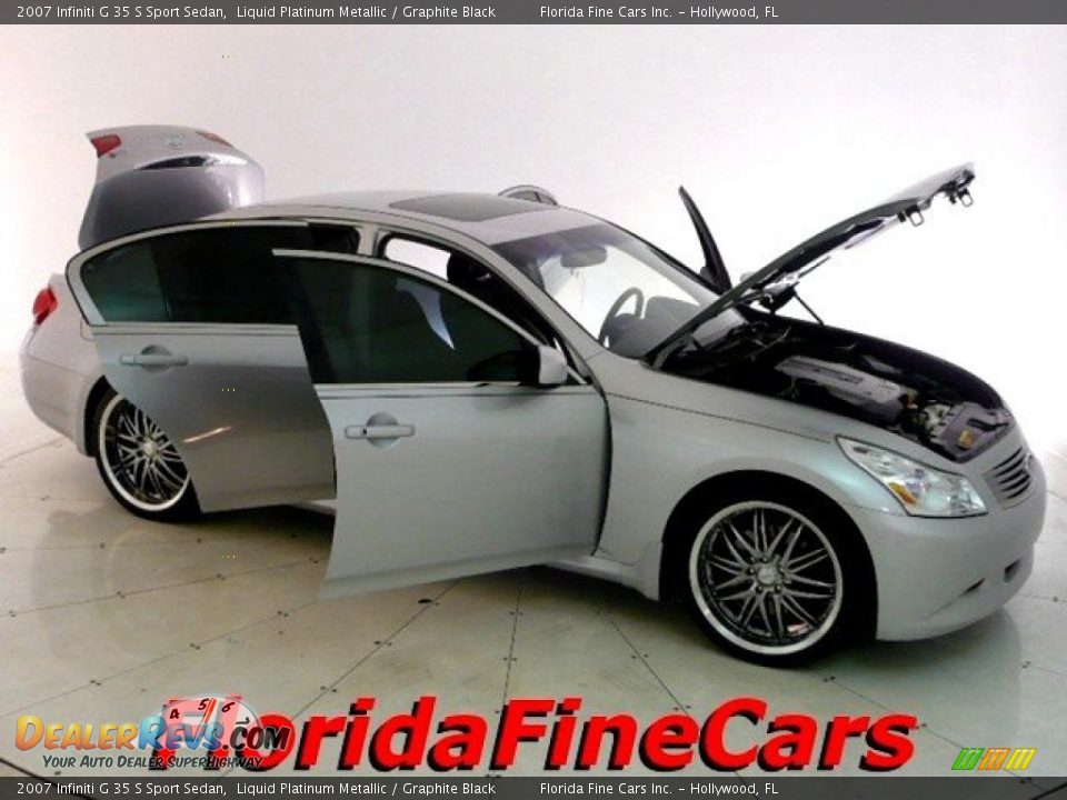 2007 Infiniti G 35 S Sport Sedan Liquid Platinum Metallic / Graphite Black Photo #7