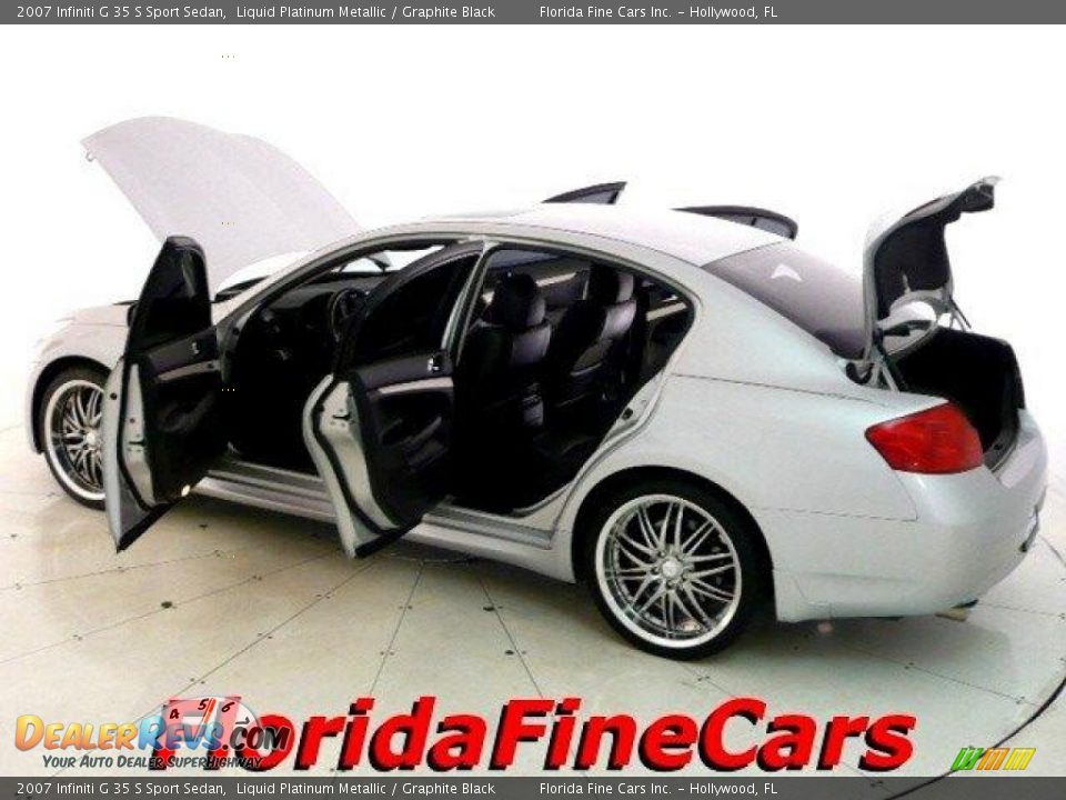 2007 Infiniti G 35 S Sport Sedan Liquid Platinum Metallic / Graphite Black Photo #8