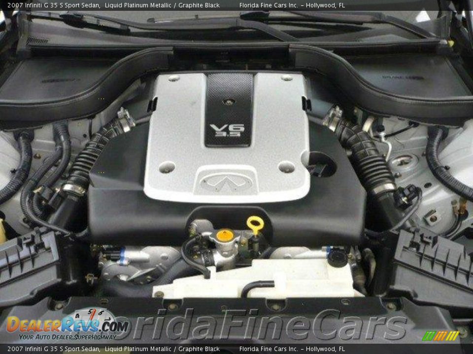2007 Infiniti G 35 S Sport Sedan Liquid Platinum Metallic / Graphite Black Photo #9