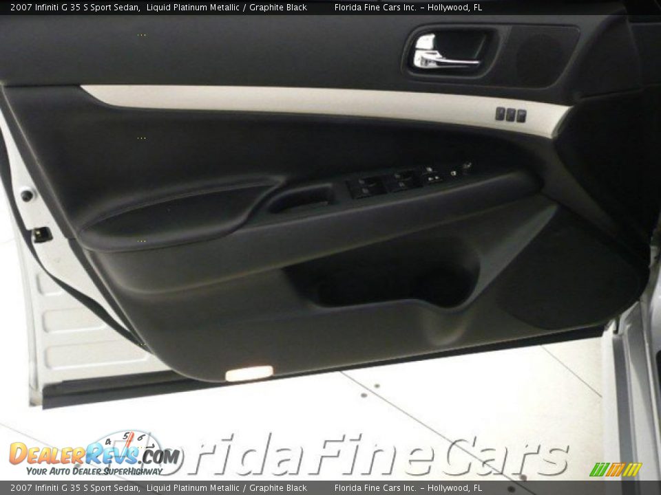 2007 Infiniti G 35 S Sport Sedan Liquid Platinum Metallic / Graphite Black Photo #11