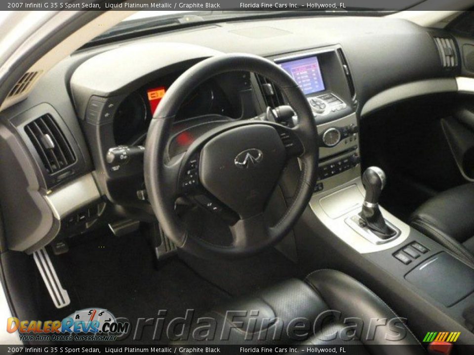 2007 Infiniti G 35 S Sport Sedan Liquid Platinum Metallic / Graphite Black Photo #12
