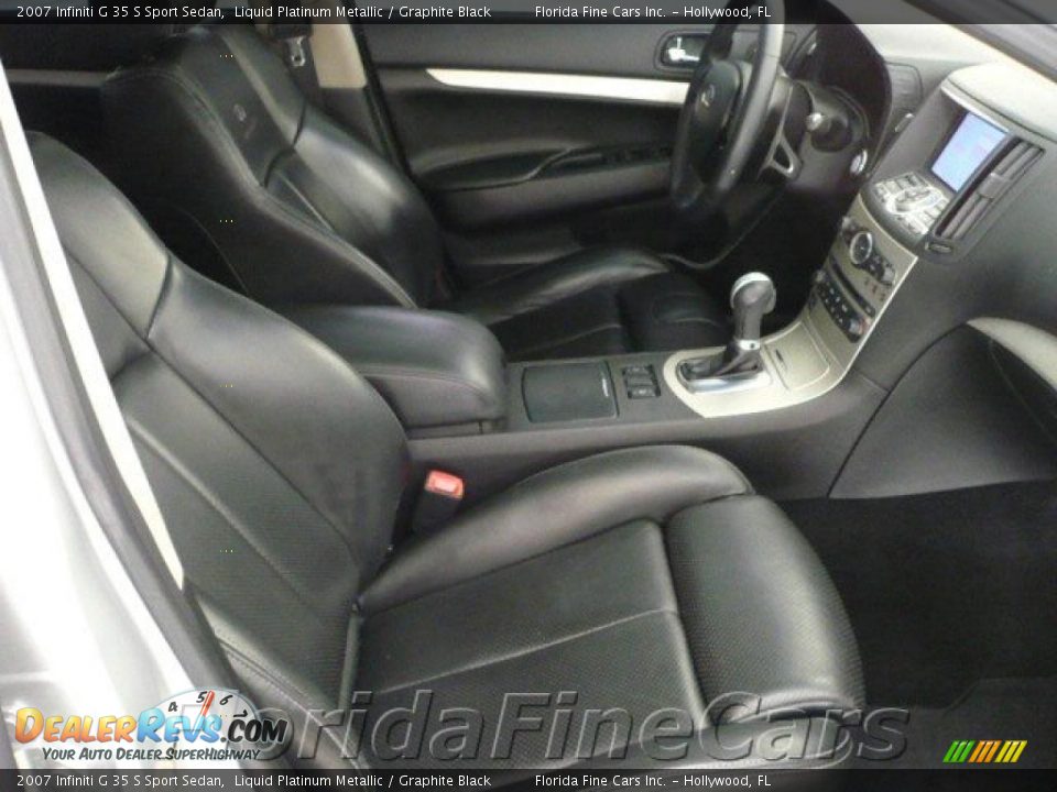 2007 Infiniti G 35 S Sport Sedan Liquid Platinum Metallic / Graphite Black Photo #13