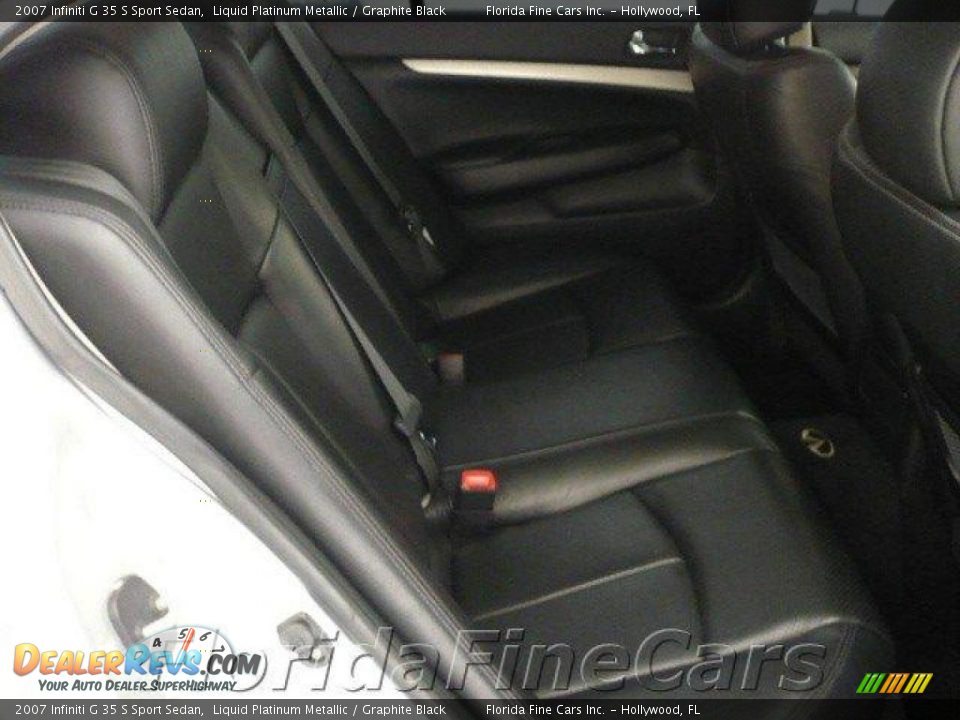 2007 Infiniti G 35 S Sport Sedan Liquid Platinum Metallic / Graphite Black Photo #14
