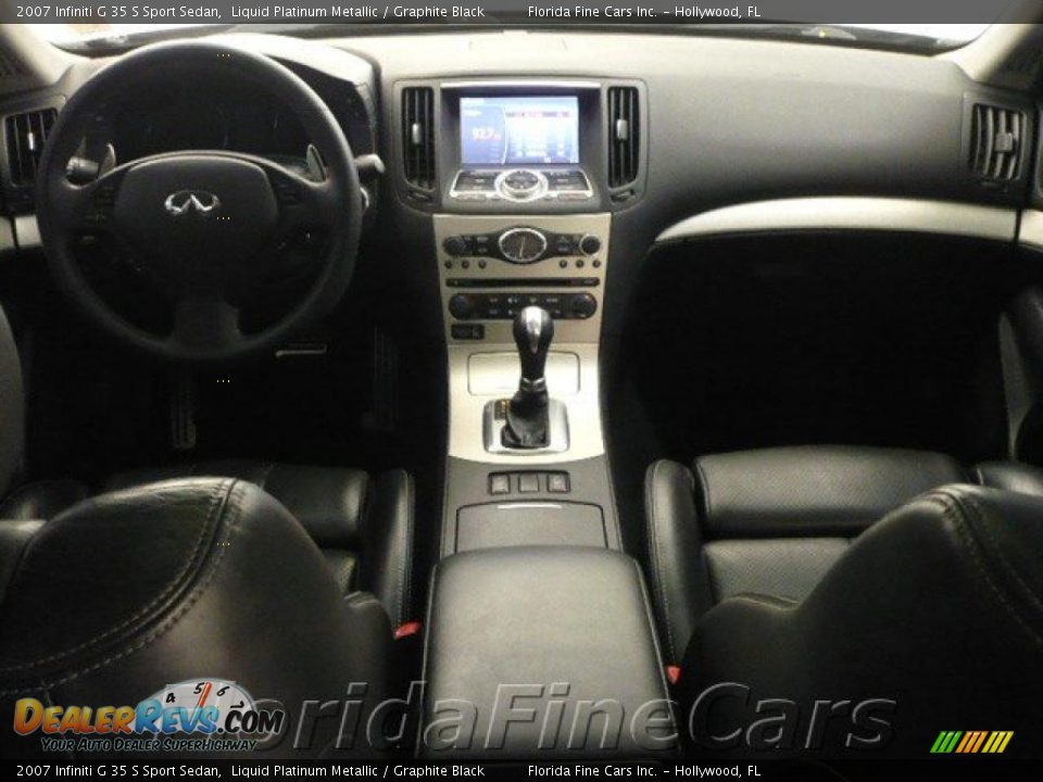 2007 Infiniti G 35 S Sport Sedan Liquid Platinum Metallic / Graphite Black Photo #15