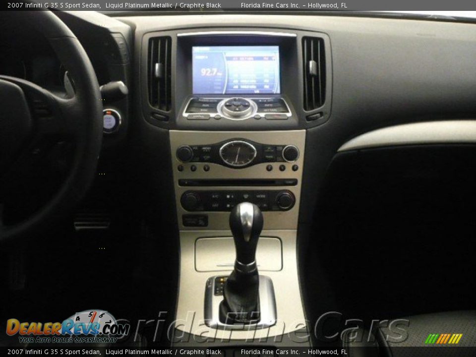 2007 Infiniti G 35 S Sport Sedan Liquid Platinum Metallic / Graphite Black Photo #16