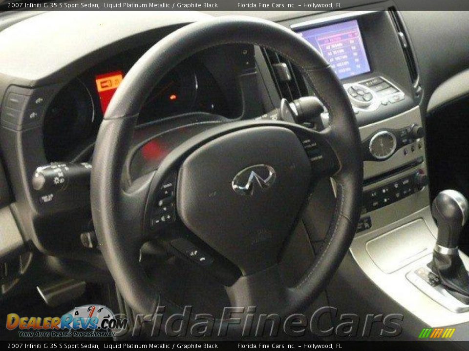 2007 Infiniti G 35 S Sport Sedan Liquid Platinum Metallic / Graphite Black Photo #17