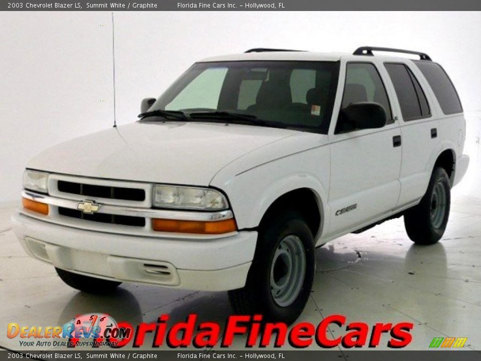 2003 Chevrolet Blazer LS Summit White / Graphite Photo #1