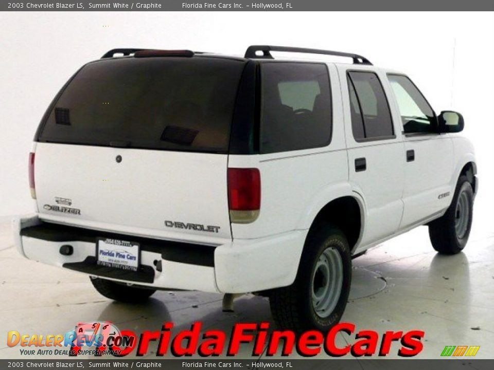 2003 Chevrolet Blazer LS Summit White / Graphite Photo #2