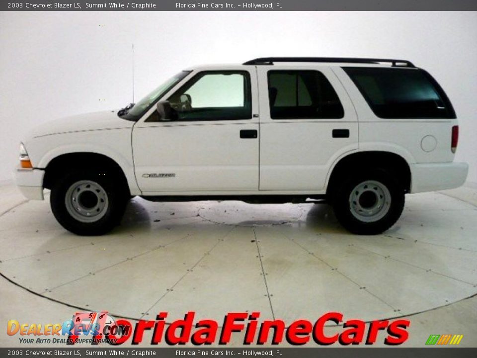 2003 Chevrolet Blazer LS Summit White / Graphite Photo #3