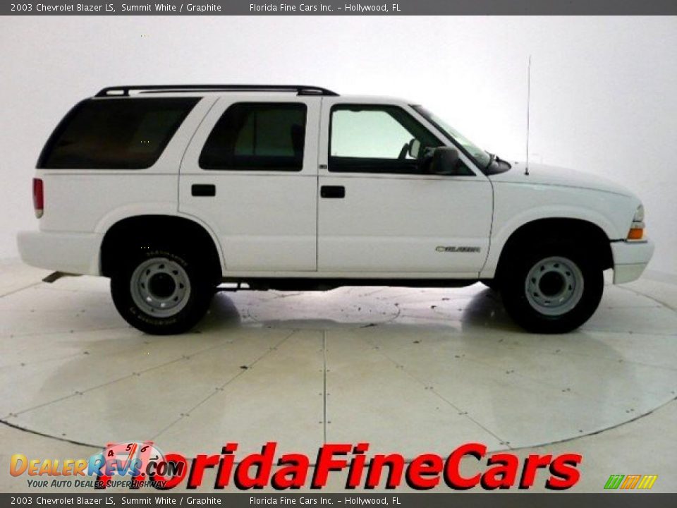 2003 Chevrolet Blazer LS Summit White / Graphite Photo #4