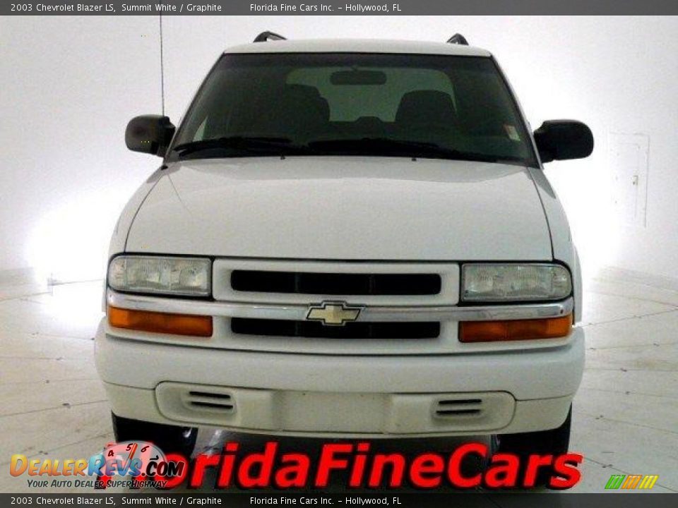 2003 Chevrolet Blazer LS Summit White / Graphite Photo #5