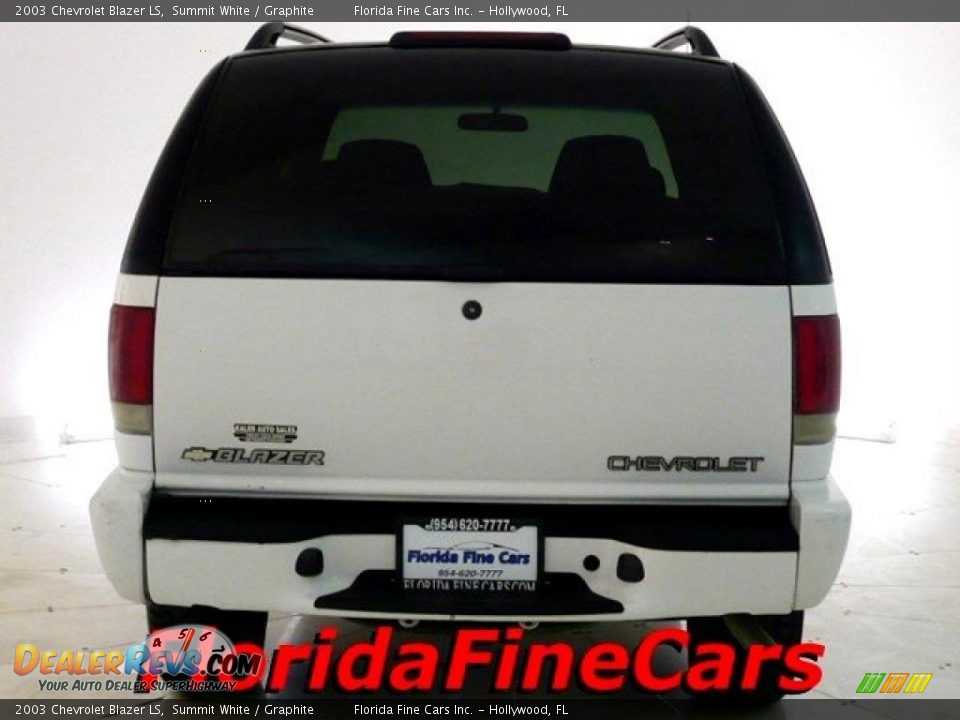2003 Chevrolet Blazer LS Summit White / Graphite Photo #6