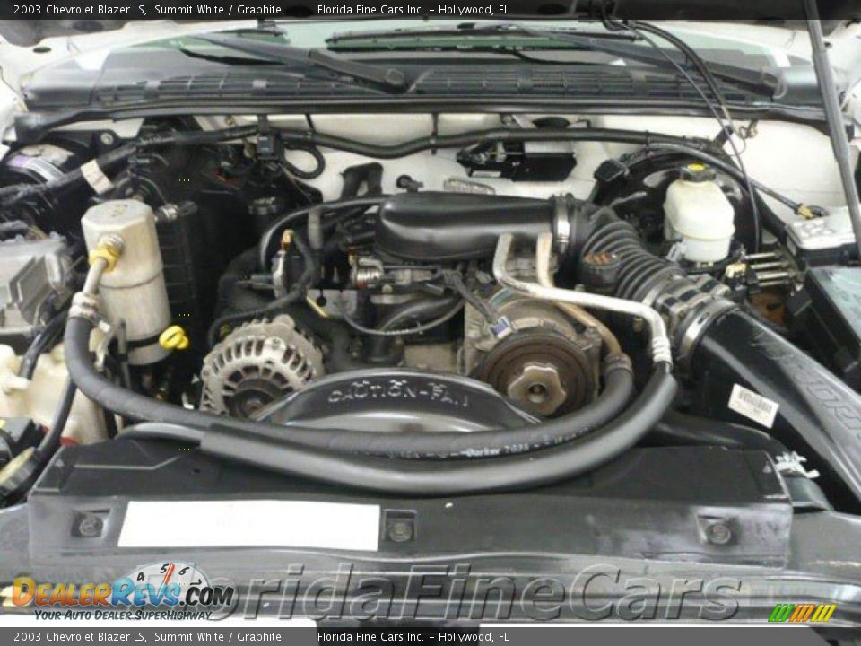 2003 Chevrolet Blazer LS Summit White / Graphite Photo #9