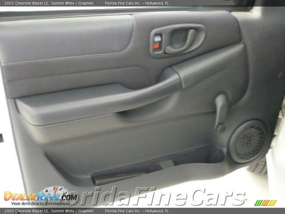 2003 Chevrolet Blazer LS Summit White / Graphite Photo #12