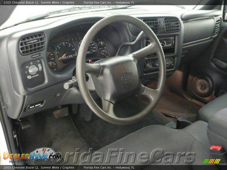 2003 Chevrolet Blazer LS Summit White / Graphite Photo #13