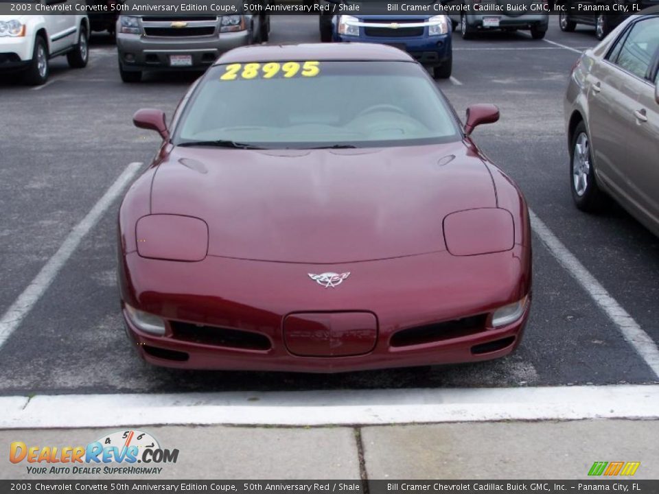 2003 Chevrolet Corvette 50th Anniversary Edition Coupe 50th Anniversary Red / Shale Photo #2