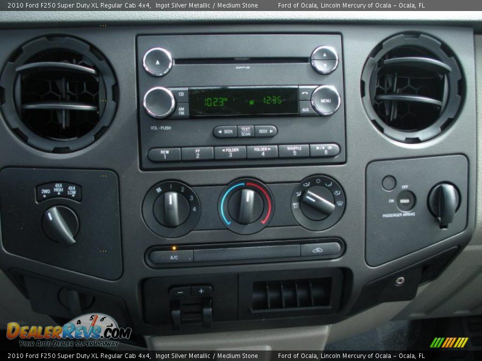 2010 Ford F250 Super Duty XL Regular Cab 4x4 Ingot Silver Metallic / Medium Stone Photo #8